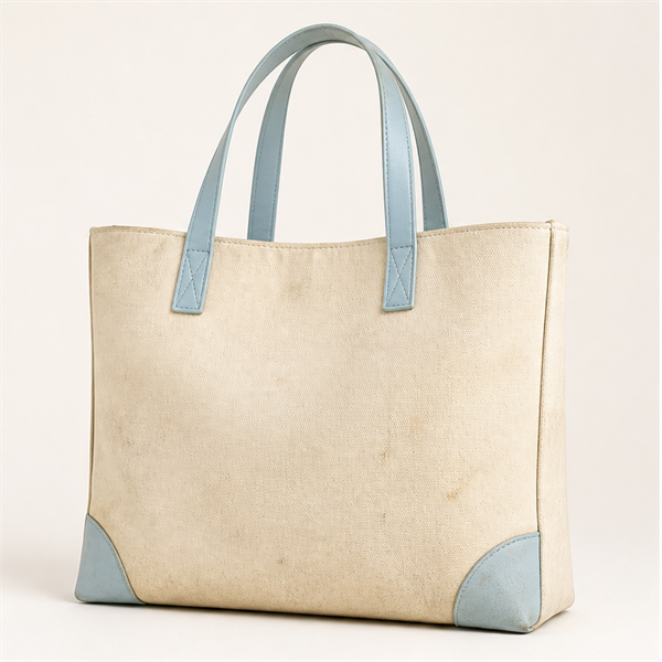 Fabric and canvas bag before cleaning
