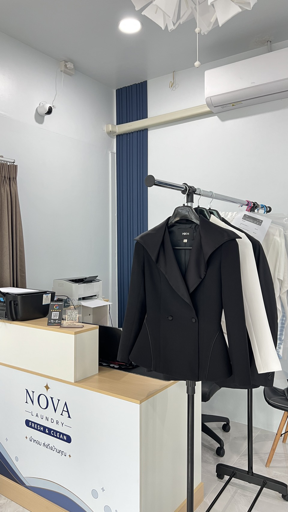 ผลงานดูแลสูทพรีเมียม Nova Laundry