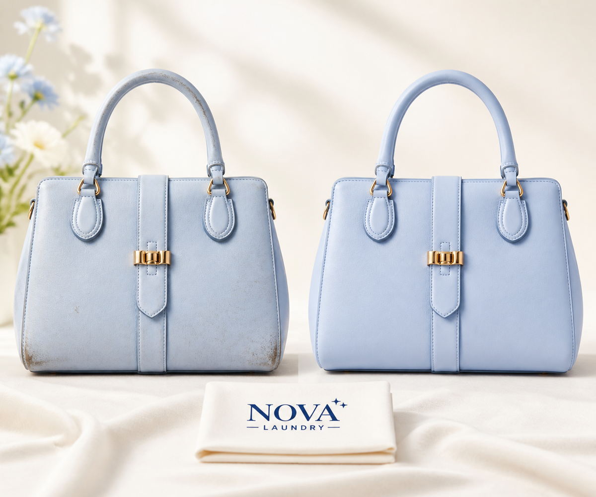 Bag spa and leather bag cleaning service by Nova Laundry